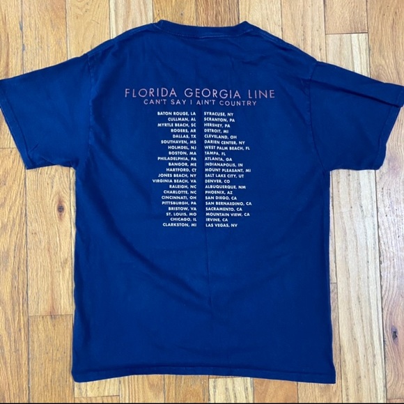Florida Georgia Line Can’t Say I Ain’t Country Tour Tee Size M - Picture 4 of 4